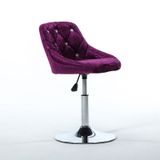 Ghế cafe nhung chân trụ xoay DPAC02