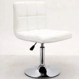 Ghế cafe da kẻ ô chân trụ xoay DPAC06