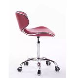 Ghế cafe mặt nệm da trụ chân xoay DPAC1