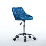 Ghế cafe nhung chân bánh xe xoay DPAC2