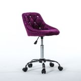 Ghế cafe nhung chân bánh xe xoay DPAC2