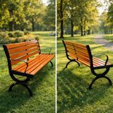 ghế dài công viên