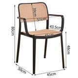 Ghế nhựa giả mây DPA13E