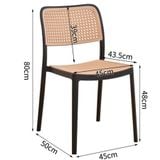 Ghế nhựa giả mây DPA13D