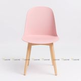 Ghế nhựa đúc chân gỗ S3000B