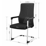 Ghế quỳ phòng họp nệm lưới TKA07-