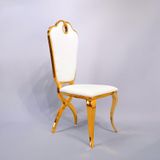 Ghế ăn inox mạ vàng Victoria