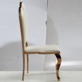 Ghế ăn inox mạ vàng Queen