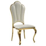 Ghế ăn inox mạ vàng Queen