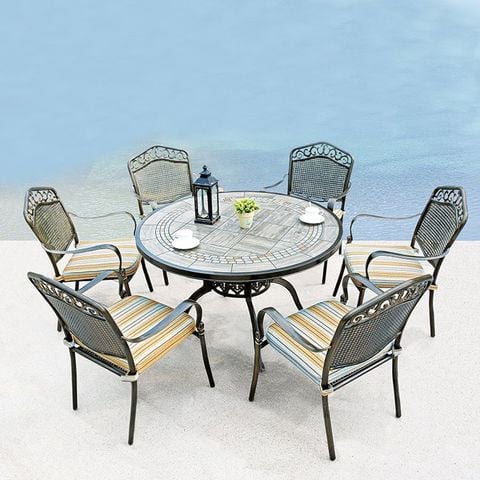 Ghế Ngoài Trời Nhôm Đúc GN05