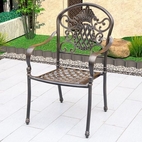 Ghế Ngoài Trời Nhôm Đúc GN06