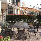 Bàn sân vườn chữ nhật BN04CN (không gồm ghế)