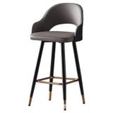 Ghế bar da nệm chân sắt HSBAR034
