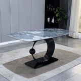 Bàn ăn mặt đá Halbmond (không gồm ghế)