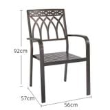 Ghế Ngoài Trời Nhôm Đúc I68