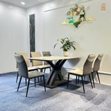 Bàn ăn mặt đá cao cấp Gucci (không gồm ghế)