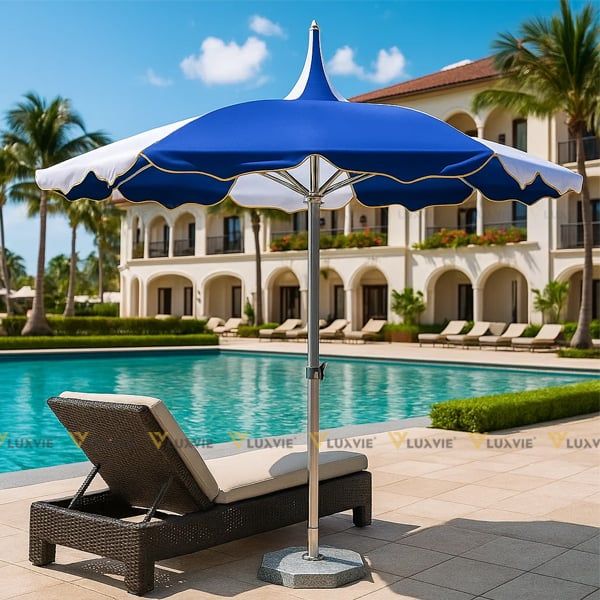 Ô DÙ TRÒN NHÔM QT10 CAO CẤP CHUYÊN DÙNG VÙNG BIỂN