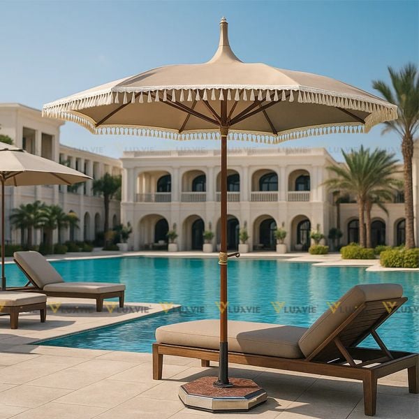 Ô DÙ TRÒN NHÔM QT12 CAO CẤP CHUYÊN DÙNG VÙNG BIỂN