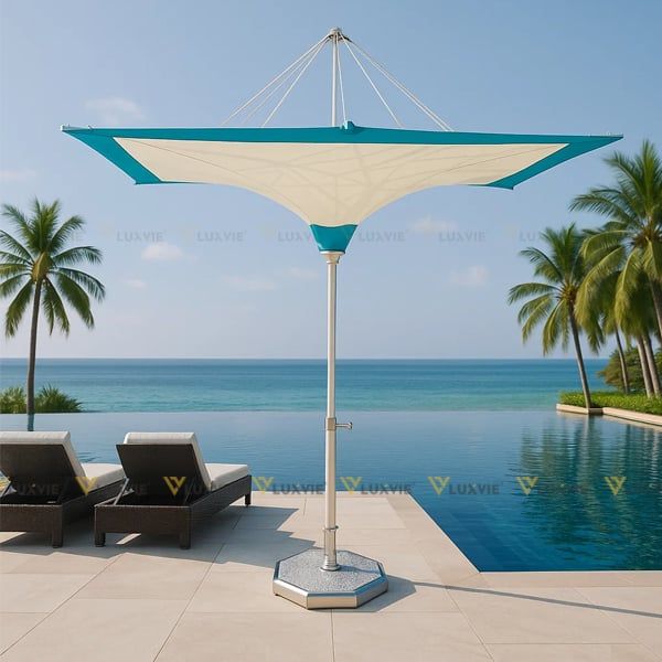 Ô DÙ NGƯỢC VUÔNG NHÔM QT15 CAO CẤP CHUYÊN DÙNG VÙNG BIỂN