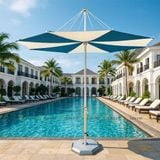 Ô DÙ NGƯỢC TRÒN NHÔM QT16 CAO CẤP CHUYÊN DÙNG VÙNG BIỂN