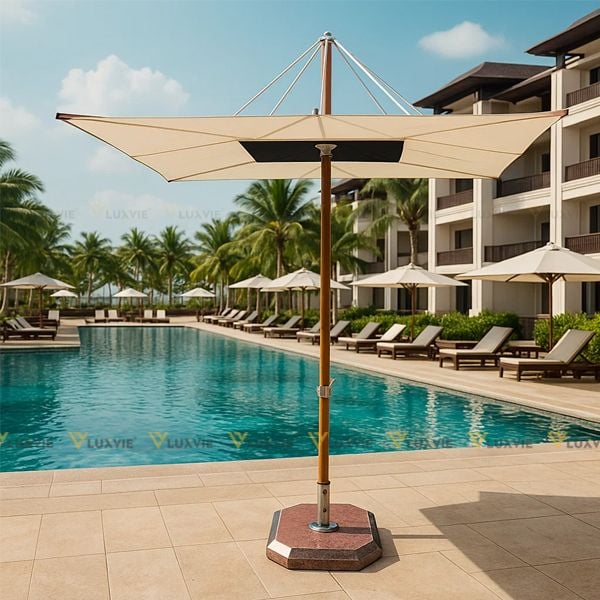 Ô DÙ NGƯỢC VUÔNG NHÔM QT17 CAO CẤP CHUYÊN DÙNG VÙNG BIỂN