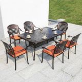 Bộ bàn ghế sân vườn DPBV7 + Ghế LU6018C