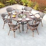 Bàn nhôm đúc ngoài trời có bếp nướng DPBV26 (không gồm ghế)