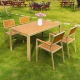 Bộ bàn ghế sân vườn LU1025T + Ghế LU1041C