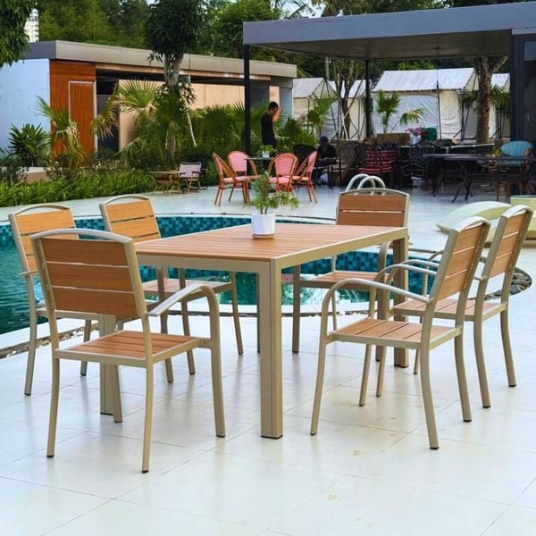 Bộ bàn ghế sân vườn LU1025T  + Ghế LU1056C