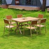 Bộ bàn ghế sân vườn DPBV23 + Ghế LU1041C