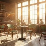 Bộ bàn ghế cafe ngoài trời LU3014 + Ghế LU2049C