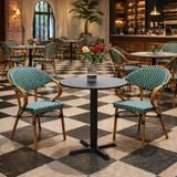 Bộ bàn ghế cafe ngoài trời LU3014 + Ghế LU2049C