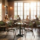 bàn ghế cafe ngoài trời