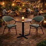 Bộ bàn ghế cafe ngoài trời LU3014 + Ghế LU2049C