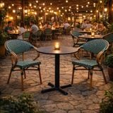 Bộ bàn ghế cafe ngoài trời LU3014 + Ghế LU2049C