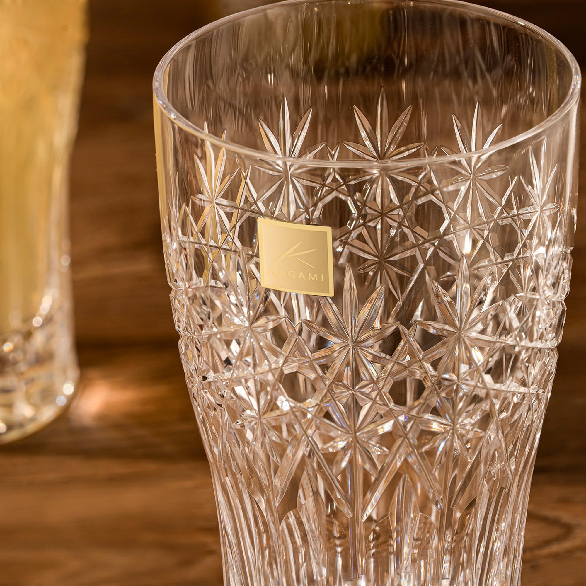  Ly (cốc) pha lê uống bia (beer glass) 'Flame' dung tích 420ml | Kagami Crystal T776 - 3027 