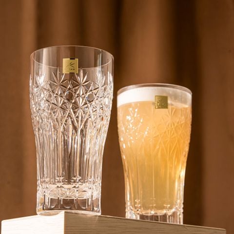  Ly (cốc) pha lê uống bia (beer glass) 'Flame' dung tích 420ml | Kagami Crystal T776 - 3027 