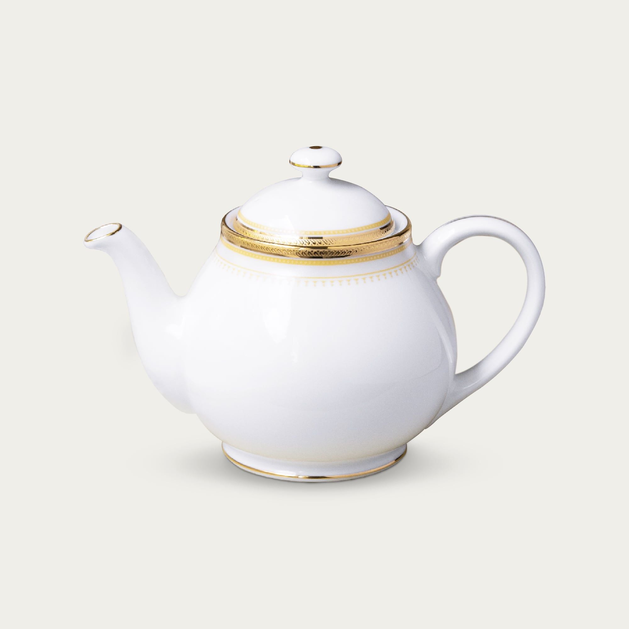  Ấm trà (bình trà) nhỏ dung tích 780ml sứ trắng | Glendonald Gold 1712L - 91160 