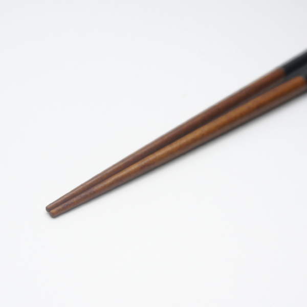  Bộ 05 đôi đũa gỗ Nhật Kin Chirashi sơn mài đen hạt vàng 23.5cm | Hyozaemon Chopstick 1115 - ST-128HG5 