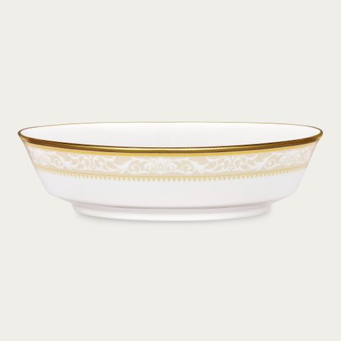 Tô canh Oval chiều dài 24,8cm dung tích 1.100ml sứ trắng | Glendonald Gold 1712L - 91938 