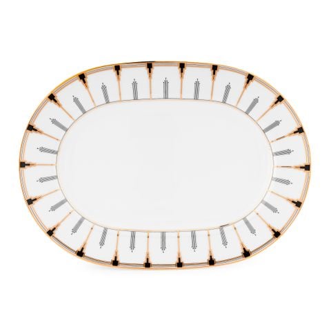  Đĩa Oval cỡ nhỏ (SM) dài 30,4cm sứ trắng | Empire Gold 1786L - 91045 