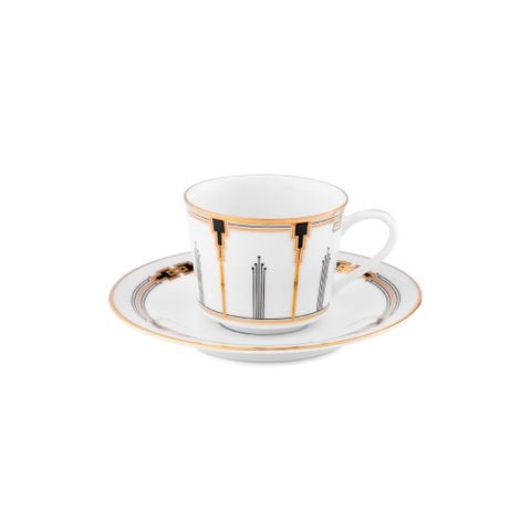  Chén trà (tách trà) nhỏ dung tích 100ml kèm đĩa lót sứ trắng | Empire Gold 1786L - T91992 