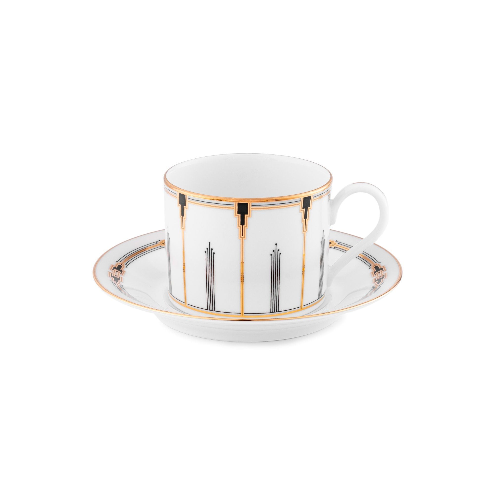  Chén (tách) trà dung tích 240ml kèm đĩa lót sứ trắng | Empire Gold 1786L - T91067 