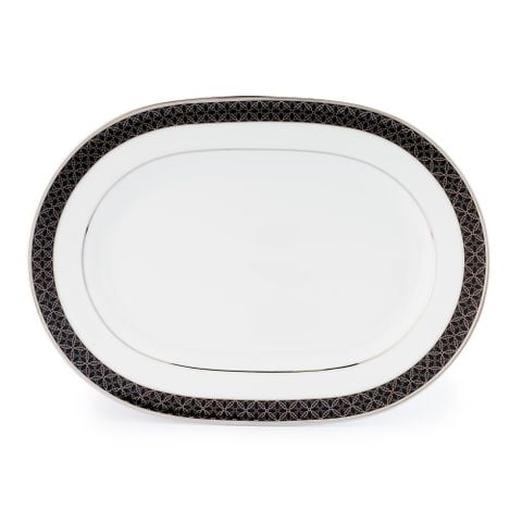  Đĩa Oval cỡ nhỏ (SM) dài 30,4cm sứ trắng | City Table 1788L - 91045 