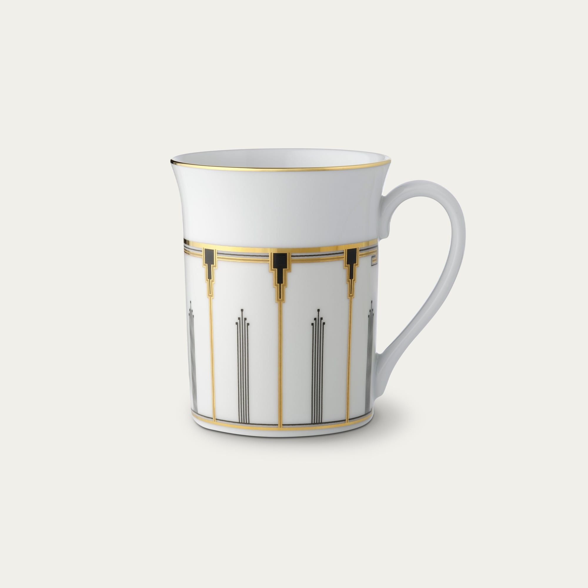  Cốc (ly) uống nước, cà phê dung tích 310ml sứ trắng | Empire Gold 1786L - T91332K 