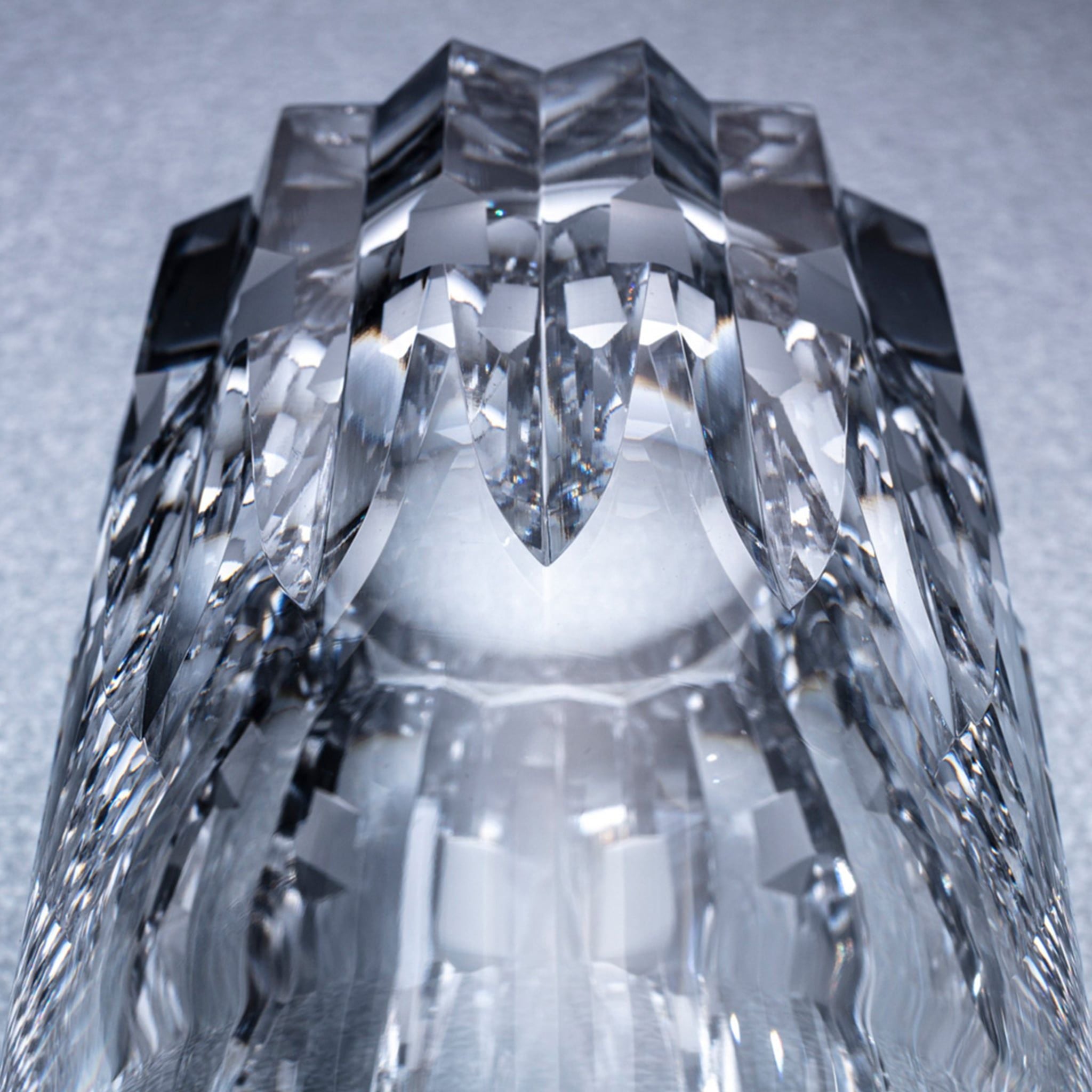  Ly (cốc) pha lê highball họa tiết Azekura dung tích 390ml | Kagami Crystal T726 - 312 
