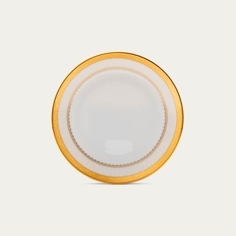  Đĩa tròn coupe 16cm lót ấm trà (bình trà) 1.150ml viền vàng sứ xương | Odessa Gold 4874L - 50112A 
