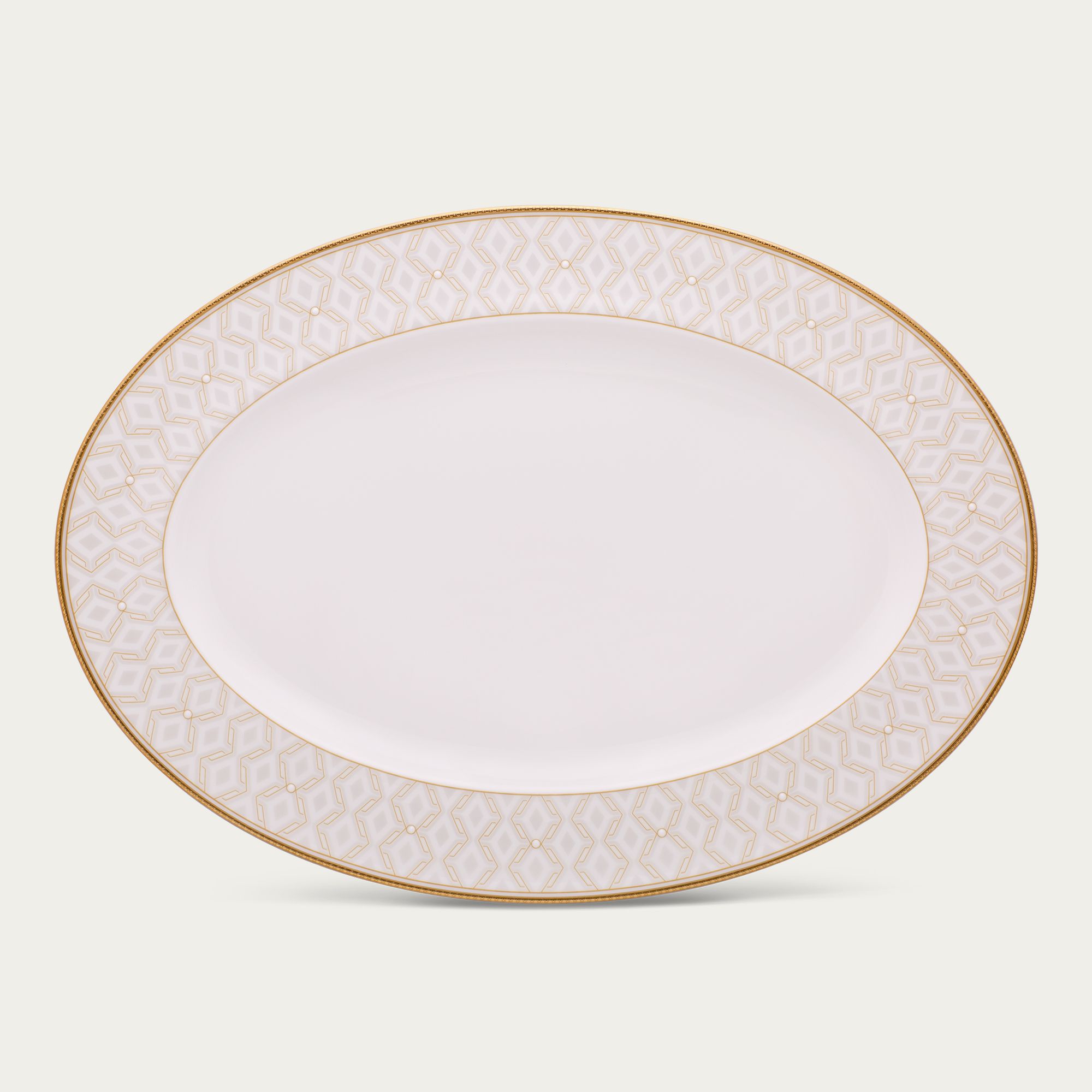  Đĩa Oval cỡ nhỏ (SM) dài 31,2cm sứ xương | Noble Pearl 4979L - 97245 