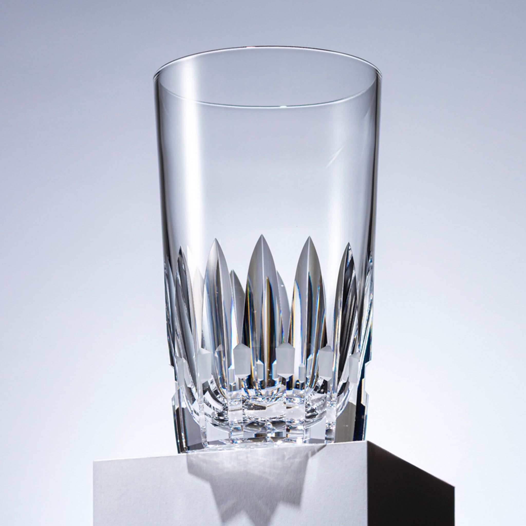  Ly (cốc) pha lê highball họa tiết Azekura dung tích 390ml | Kagami Crystal T726 - 312 