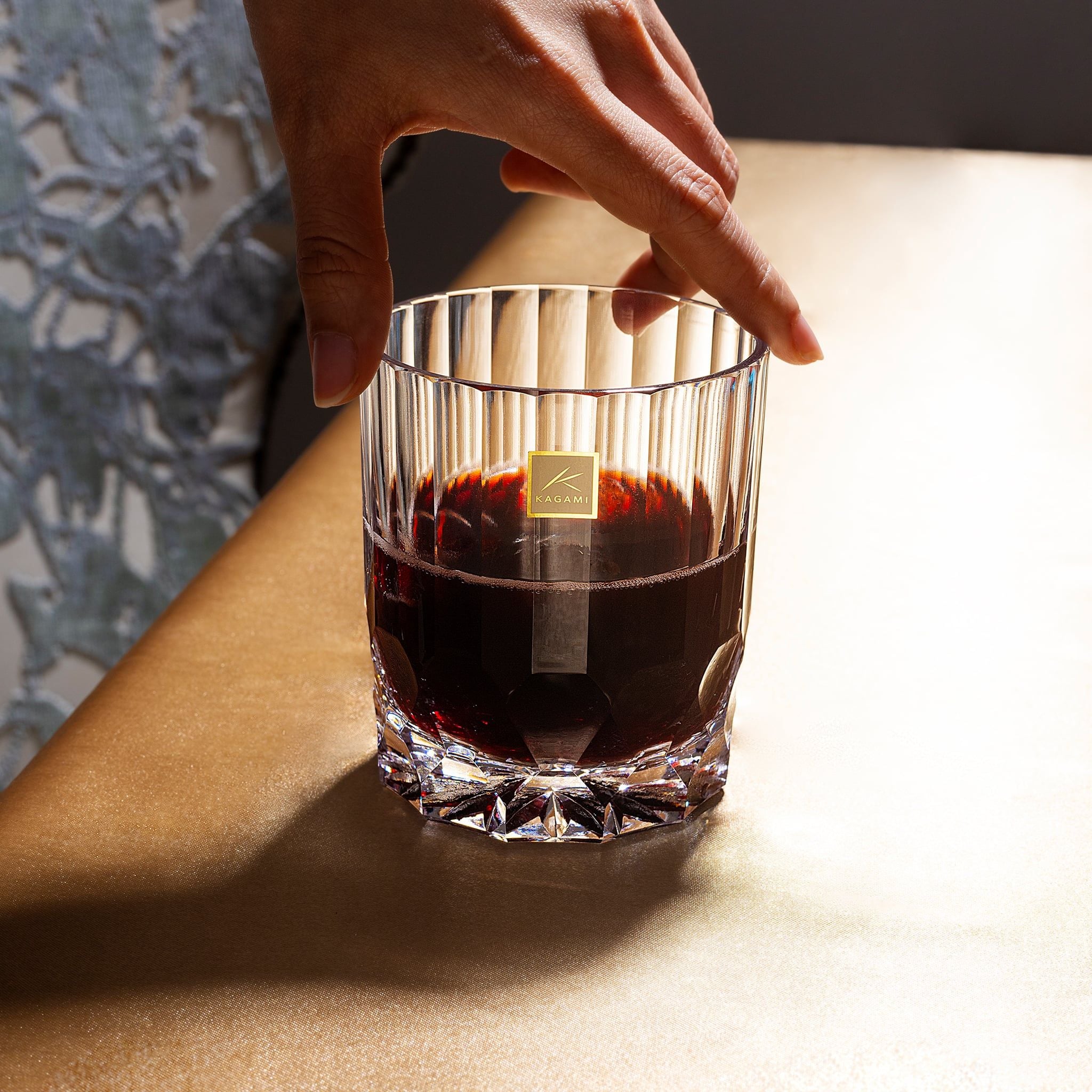  Ly pha lê rock glass Nhật Bản Hakuro dung tích 370ml | Kagami Crystal T429 - 2994 